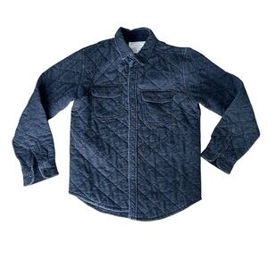 American‎ Eagle Vintage Quilted Shirt Jacket Charcoal | Men’s M